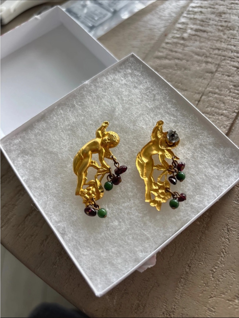 Vintage Cherub Earrings